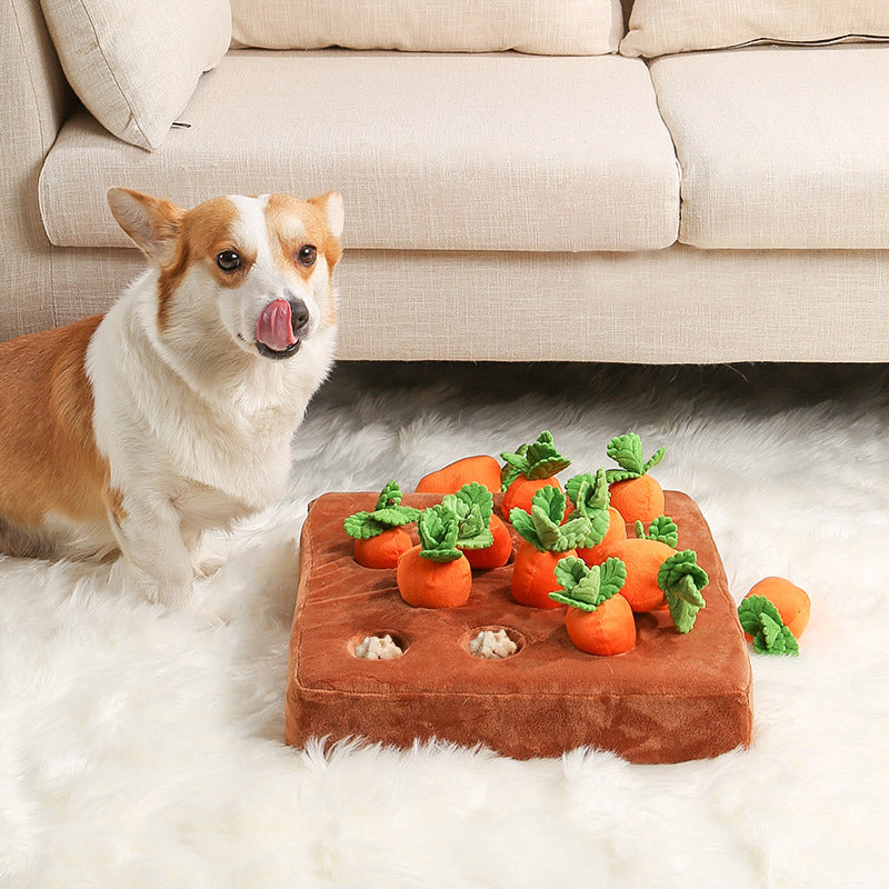 Juguete para perros con forma de nabo y oso de peluche resistente a mordidas para aliviar el aburrimiento - Accesorios para mascotas Mascotonas