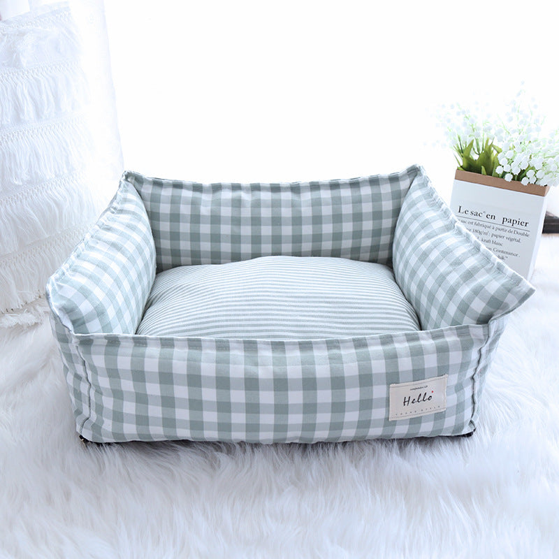 Cama para mascotas : cómoda, versátil y con diseño de temporada Fresh light green - Accesorios para mascotas Mascotonas