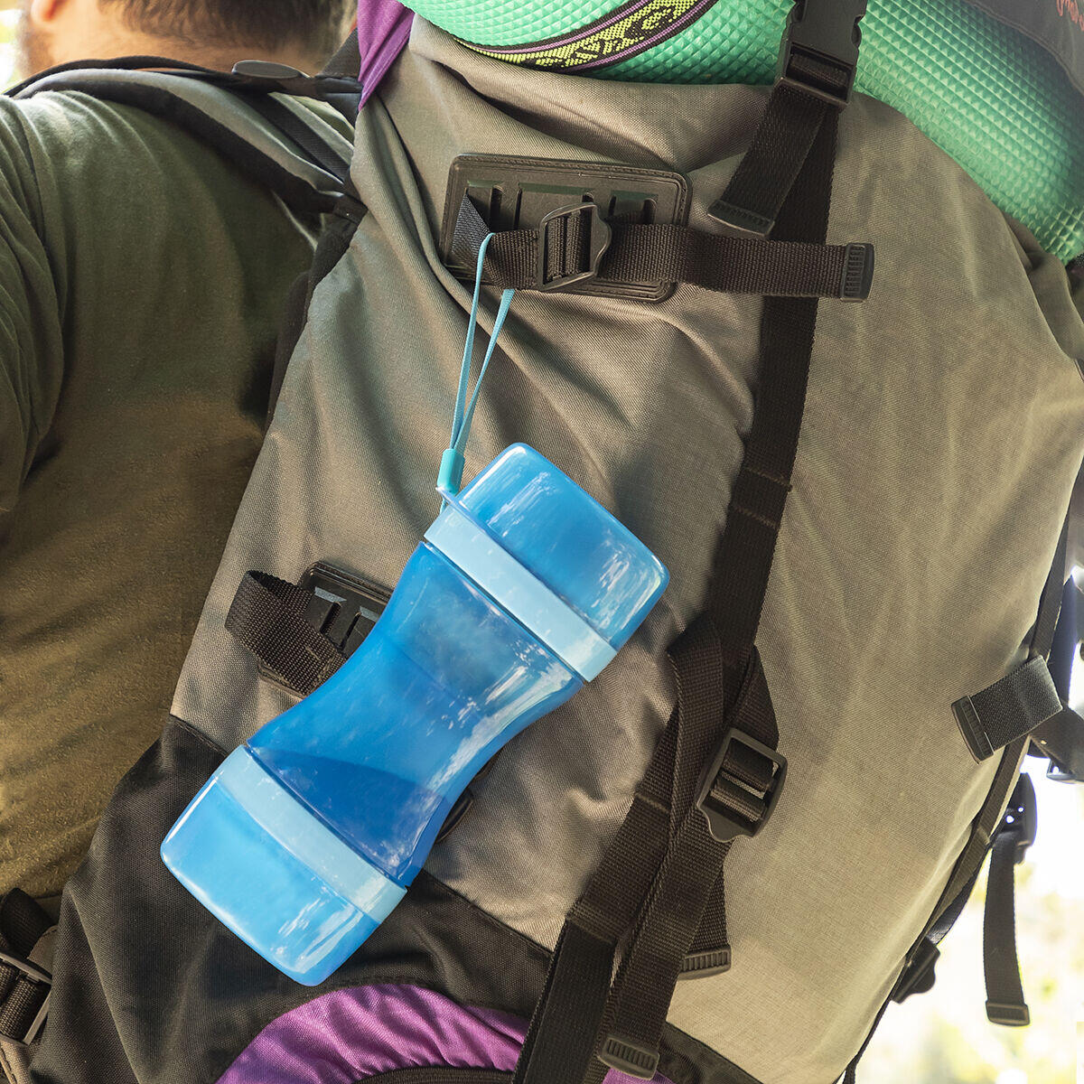 Botella con Depósito de Agua y Comida para Mascotas 2 en 1 - Accesorios para mascotas Mascotonas