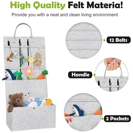 Bolsa Colgante para Almacenamiento de Juguetes y Accesorios para Mascotas - Accesorios para mascotas Mascotonas