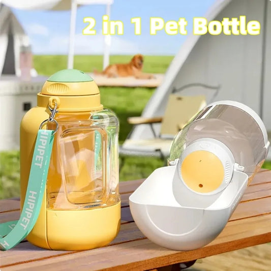 Dispensador 2 en 1 para Mascotas – Botella de Agua y Comedero Portátil de Gran Capacidad - Accesorios para mascotas Mascotonas