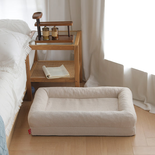 Cama Circular para Perros con Esponja de Memoria – Descanso Ergonómico, Desmontable e Impermeable - Accesorios para mascotas Mascotonas