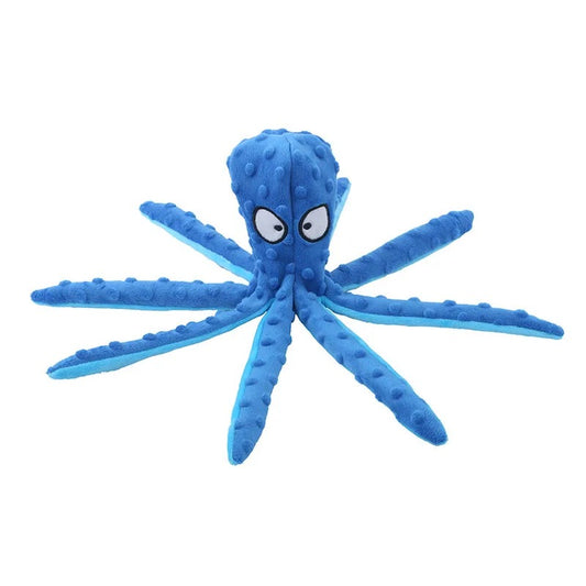 Juguete de Peluche Pulpo para Perros y Gatos – Resistente, Sin Relleno, Sonido Interactivo y Cuidado Dental - Accesorios para mascotas Mascotonas
