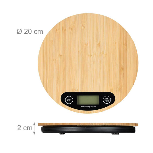 Balanza Digital Bambú para Comida de Mascotas - Precisión y Estilo | Mascotonas - Accesorios para mascotas Mascotonas